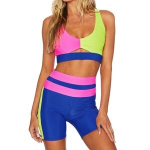 BNWT Beach Riot Samantha Short in Electric Beach